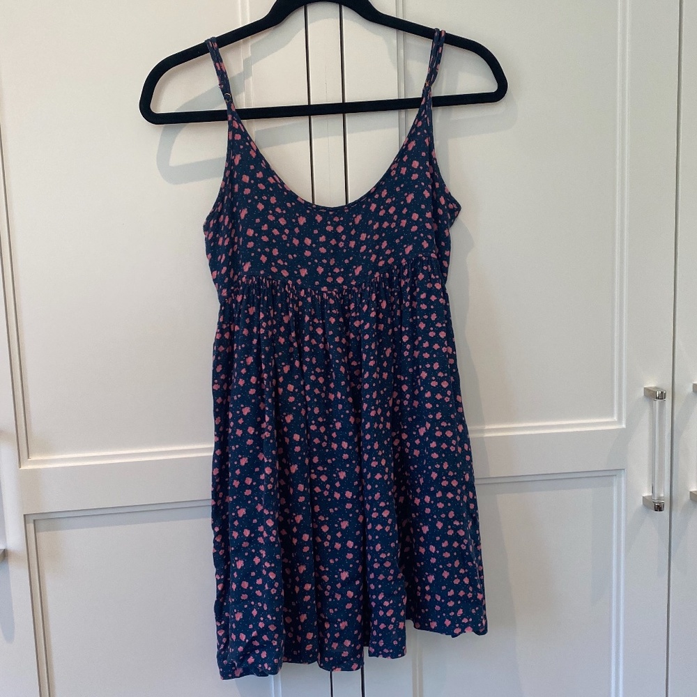 Casual Dress- Blue/Pink